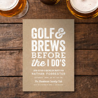 Golf and brews before I do's kraft bachelor party