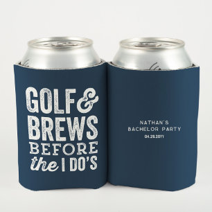 Golf and brews before I do's navy bachelor party Can Cooler