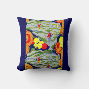 golf and flowers cushion