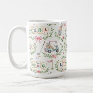 Golf and Mahjong mug