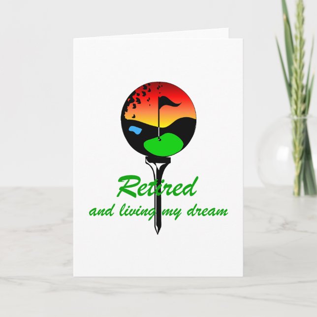 Golf and retirement card (Front)