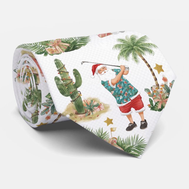 Golf Arizona Christmas themed Tie (Rolled)