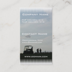 Golf at Dusk Business Card