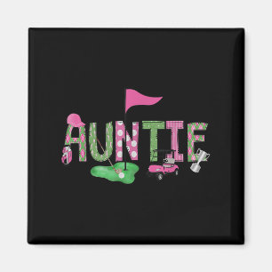 Golf Auntie Nk Hole In One Golf 1st Birthday Girl Magnet