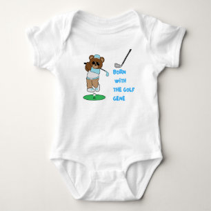 Golf baby boy Born with the golf gene Bodysuit