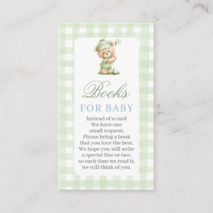 Golf Baby Shower Books for Baby Card