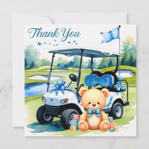 Golf Baby Shower Boy themed Thank You Card