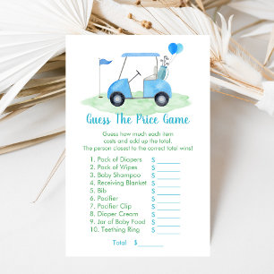 Golf Baby Shower Guess The Price Game
