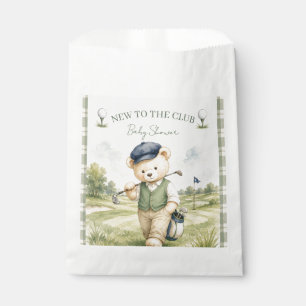 Golf Baby Shower New to the Club Teddy Bear Favour Bags