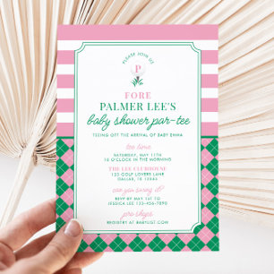 Golf Baby Shower Par-tee Invitation