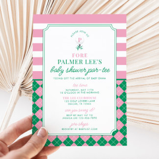 Golf Baby Shower Par-tee Invitation