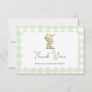 Golf Baby Shower Thank You Card