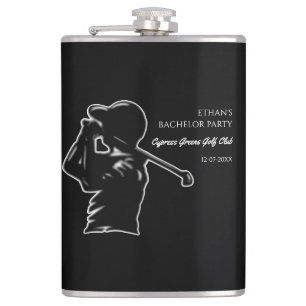 Golf Bachelor Party - golf outing Classic Stylish Hip Flask