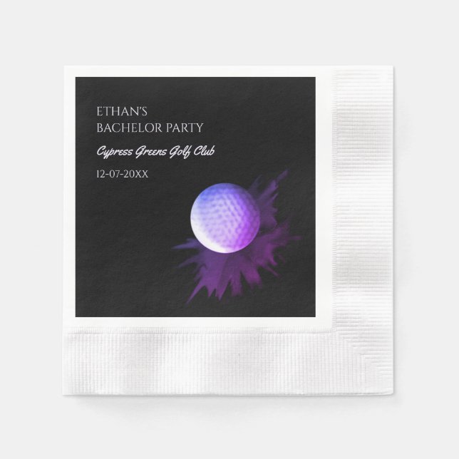 Golf Bachelor Party - Golfing trip Classic golfer Napkin (Front)