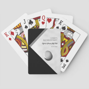 Golf Bachelor Party - Golfing trip Classic Stylish Playing Cards