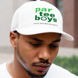 Golf Bachelor Party Par Tee Boys White Trucker Hat
