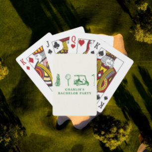 Golf Bachelor Party  Playing Cards