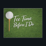 Golf Bachelor themed on green grass Postcard<br><div class="desc">Celebrate the groom’s final round in style with this golf bachelor themed postcard featuring a classic golf ball on lush green grass. Clean, simple, and country club inspired, this design is perfect for announcing a golf bachelor weekend, destination golf trip, or groom’s pre-wedding celebration. The fresh fairway background gives a...</div>