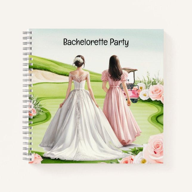 Golf Bachelorette Party for Golfer Notebook (Front)