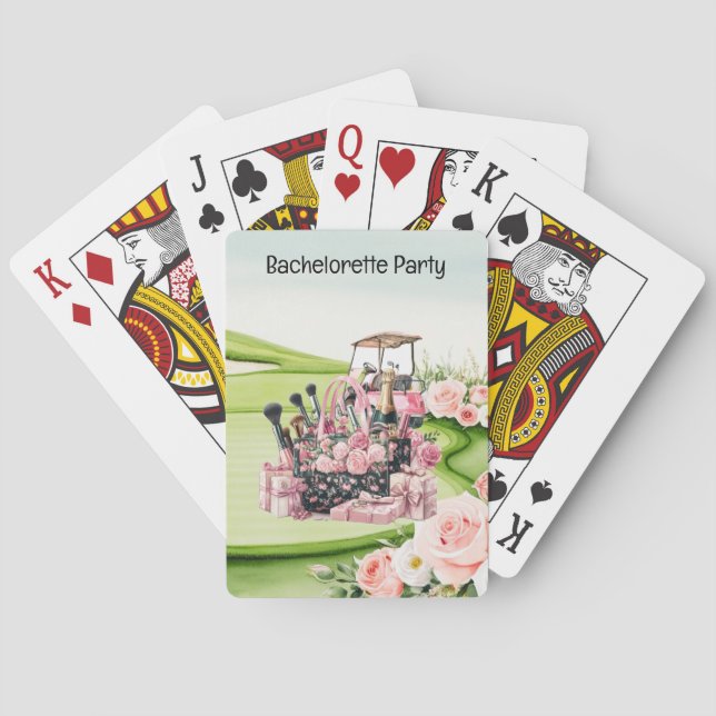 Golf Bachelorette Party for Golfer  Playing Cards (Back)