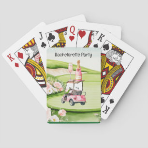 Golf Bachelorette Party for Golfer Playing Cards