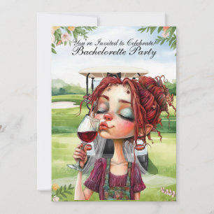 Golf Bachelorette Party for Woman golfer Invitation