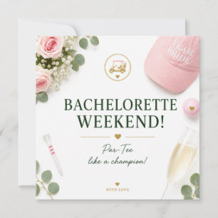 Golf Bachelorette Party Invitation
