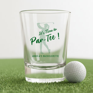 Golf Bachelorette Party It's Time to Par-Tee Shot Glass