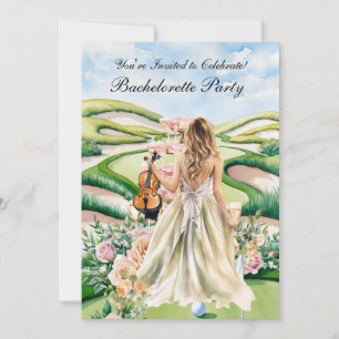 Golf Bachelorette Party on golf course Invitation