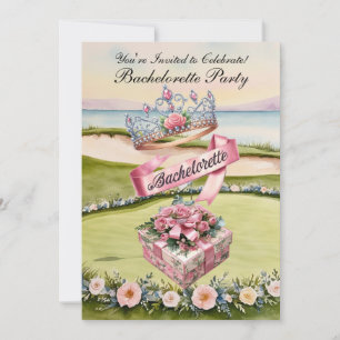 Golf Bachelorette Party on golf course Invitation