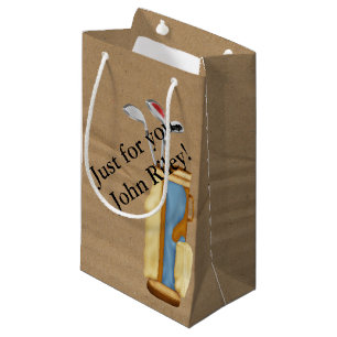 Golf Bag and clubs on Cardboard
