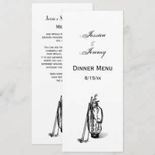 Golf Bag Golf Clubs Black Invitation