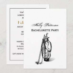 Golf Bag Golf Clubs Black Invitation