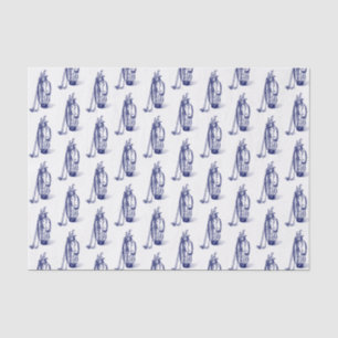 Golf Bag Golf Clubs Blue Tissue Paper