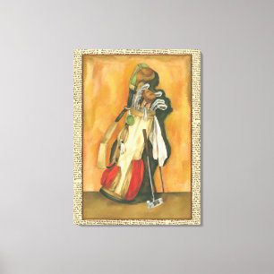 Golf Bag with Glove by Jennifer Goldberger Canvas Print