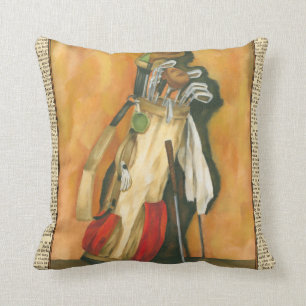 Golf Bag with Glove by Jennifer Goldberger Cushion