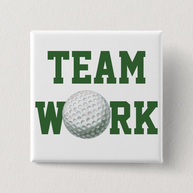 Golf Ball 15 Cm Square Badge (Front)