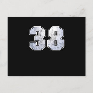 Golf Ball 38 th Birthday Celebration Sport Gift Postcard