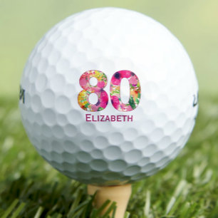 Golf ball 80 years custom golf ball 80th birthday