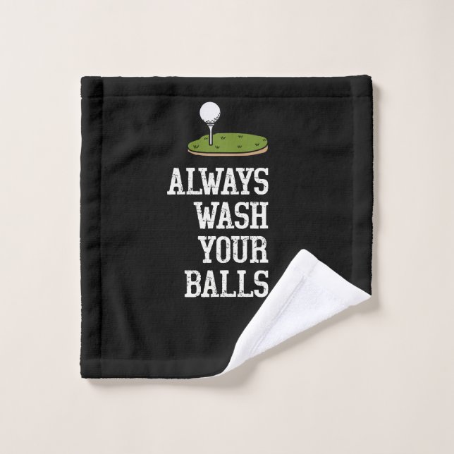 Golf ball always wash your balls cloth (Wash Cloth)