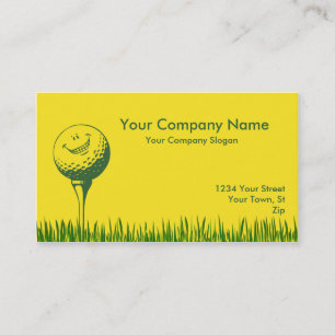 Golf Ball and Golf Tee Business Card