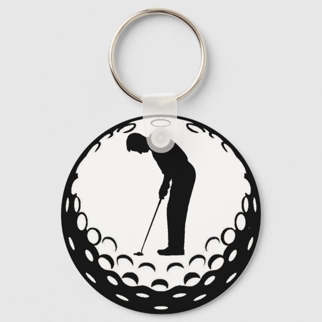 GOLF BALL AND GOLFER KEY RING (Front)