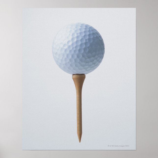 Golf Ball and Tee Poster (Front)