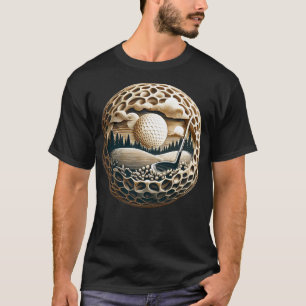 Golf Ball Artistry Elegance on the Golfing Green T-Shirt