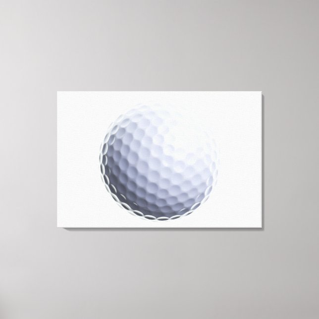 Golf Ball Background Customised Template Canvas Print (Front)