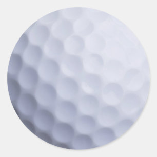 Golf Ball Background Customised Template Classic Round Sticker