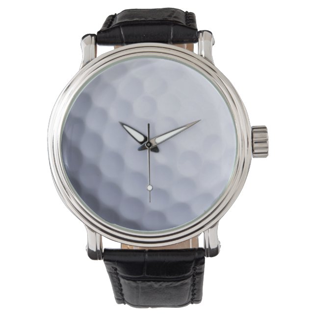 Golf Ball Background - Golfing Sports Template Watch (Front)