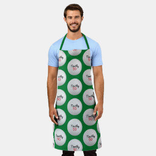 Golf Ball Birthday Party - 50th or Other Year Apron