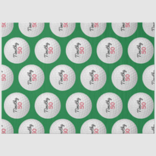 Golf Ball Birthday Party - 50th or Other Year Tissue Paper