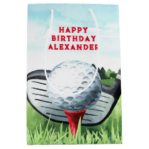 Golf Ball Birthday Small Gift Bag